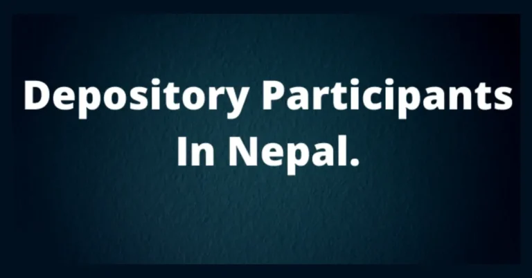 List of Depository Participants In Nepal